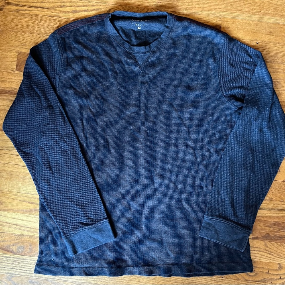 G.H. Bass & Co. Navy Thermal Tee